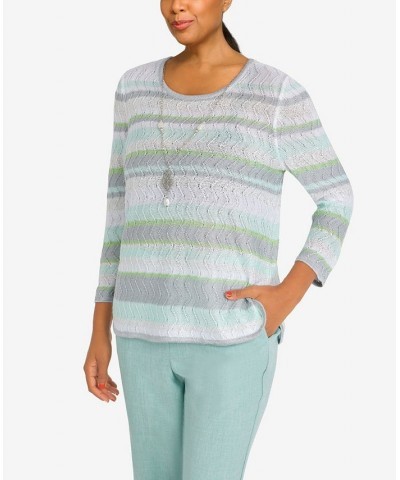 Women's Lady Like Crew Neck Top Seafoam $35.78 Sweaters