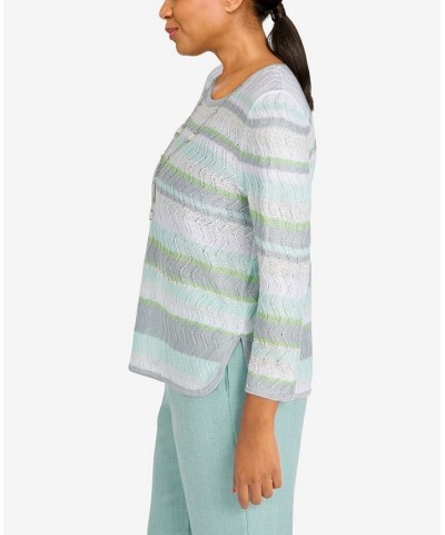 Women's Lady Like Crew Neck Top Seafoam $35.78 Sweaters