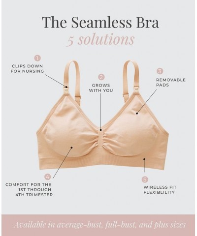 Full Busted Seamless Nursing & Maternity Bra Nude $15.00 Bras