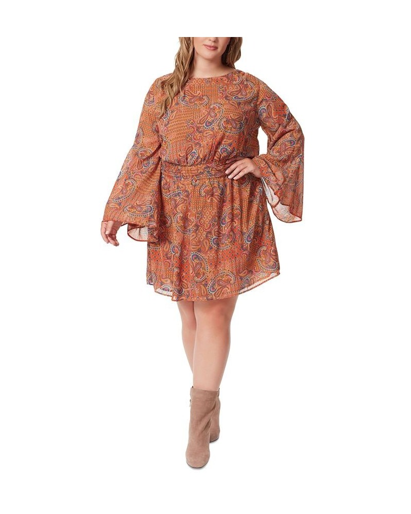 Trendy Plus Size Amelia Banded-Waist Dress Winding Trail Adobe $23.52 Dresses