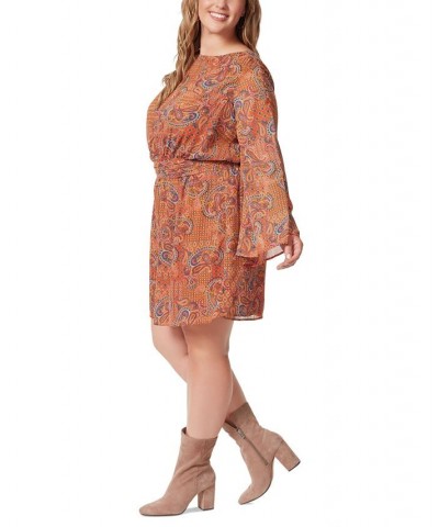 Trendy Plus Size Amelia Banded-Waist Dress Winding Trail Adobe $23.52 Dresses