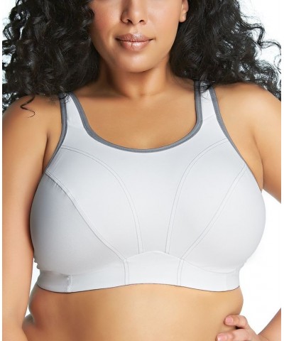 Plus Size Soft Cup Sport Bra White $23.11 Bras