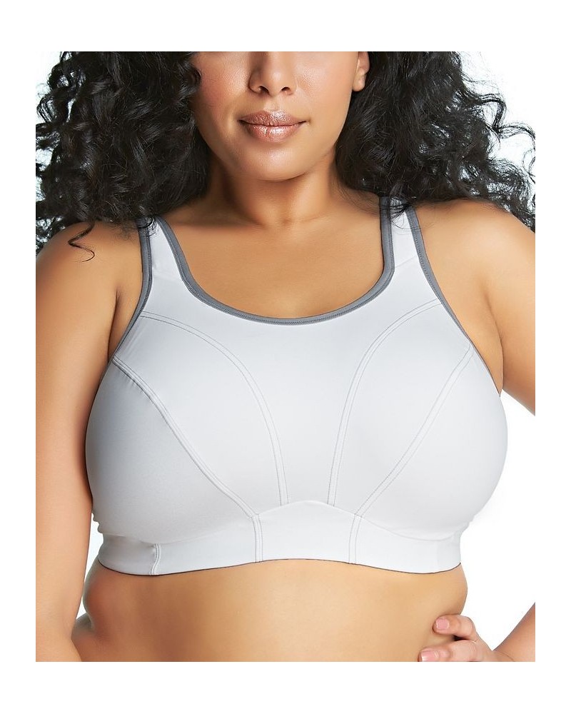 Plus Size Soft Cup Sport Bra White $23.11 Bras