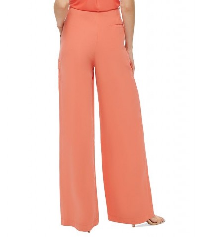 Women's High-Rise Wide-Leg Pants Persimmon $49.98 Pants