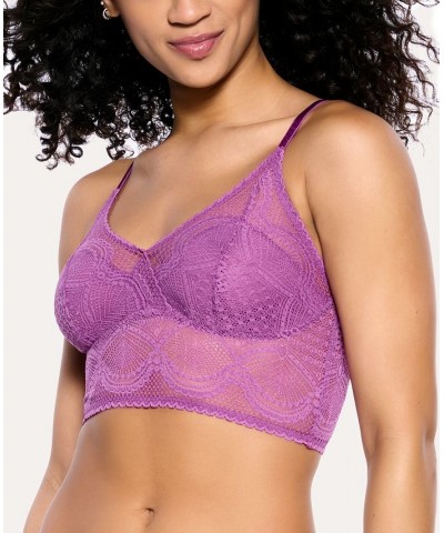 Women's Finesse Lace Cami Bralette Hyacinth $11.56 Bras