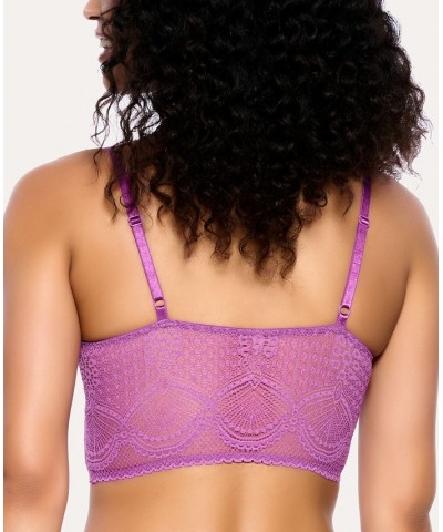 Women's Finesse Lace Cami Bralette Hyacinth $11.56 Bras