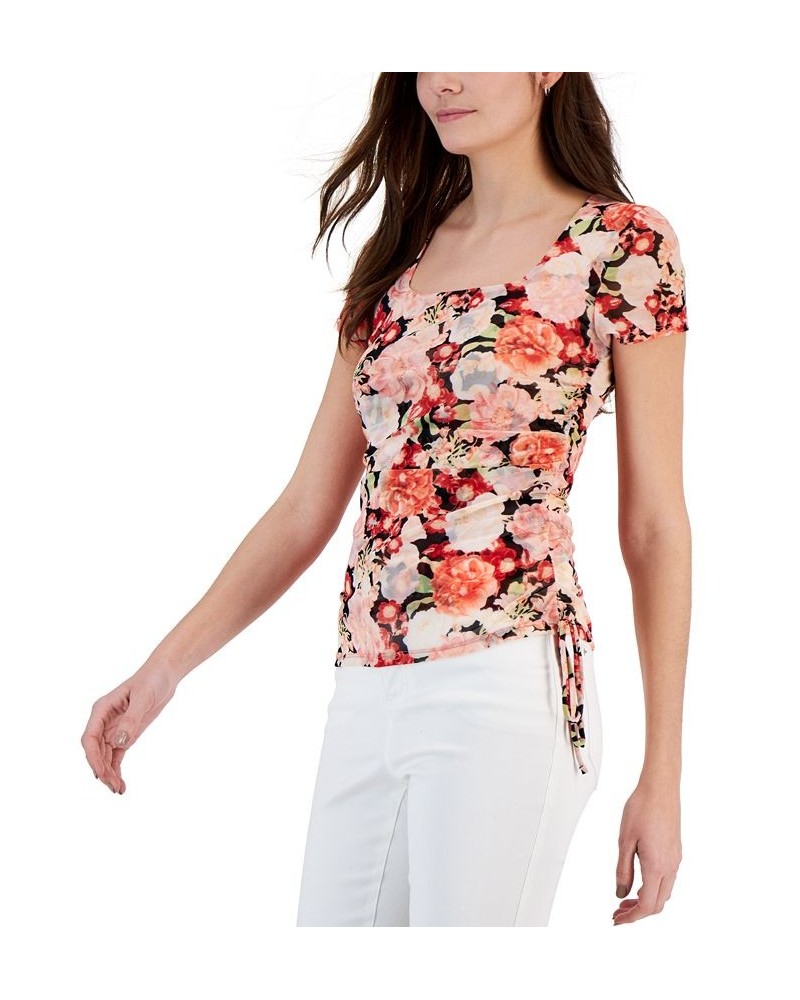 Women's Mesh Side-Tie Top Emma Garden A $24.28 Tops