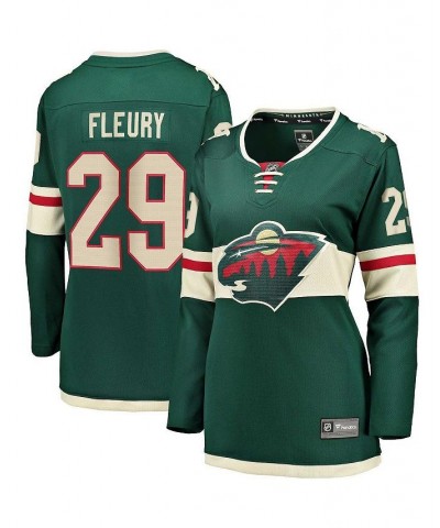 Women's Branded Marc-Andre Fleury Green Minnesota Wild Home Premier Breakaway Player Jersey Green $52.80 Jersey