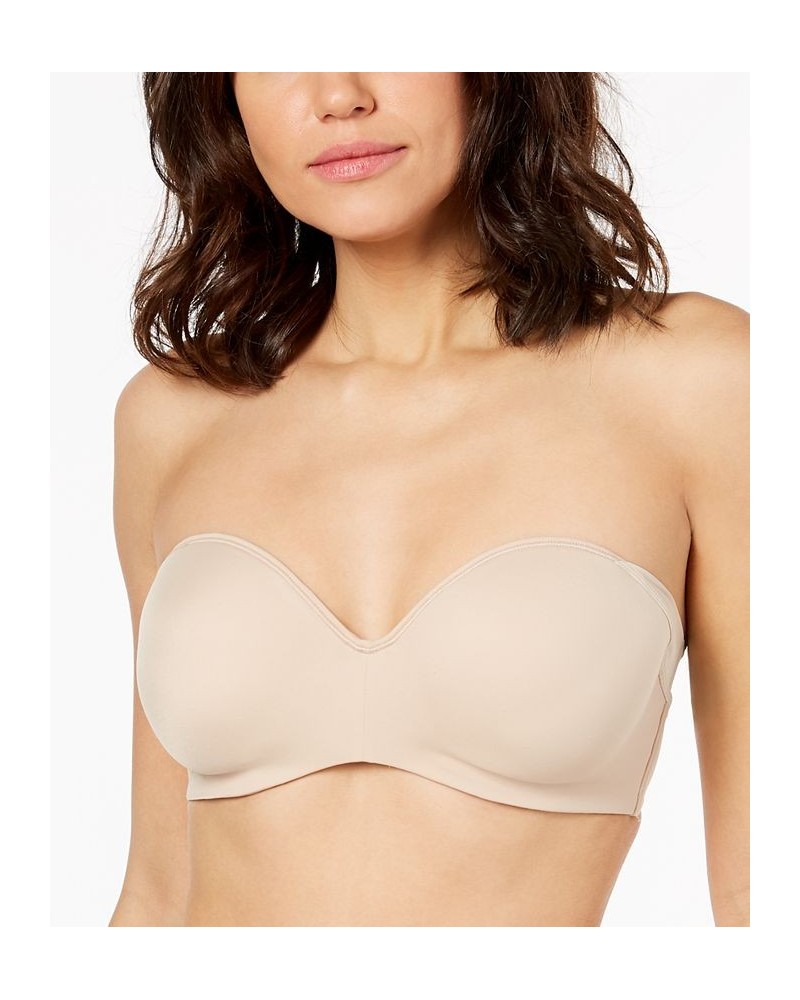 Strapless One Smooth U Side & Back Smoothing Shaping Underwire Bra DF6562 Tan/Beige $30.74 Bras