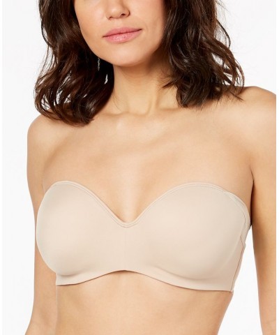 Strapless One Smooth U Side & Back Smoothing Shaping Underwire Bra DF6562 Tan/Beige $30.74 Bras