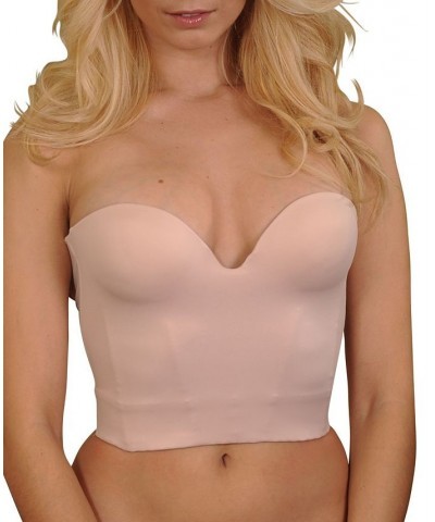 Women's Invisible Low Plunge Longline Bra Tan/Beige $33.30 Bras