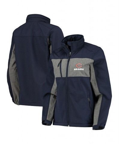 Women's Navy Chicago Bears Zephyr Softshell Full-Zip Jacket Navy $36.30 Jackets