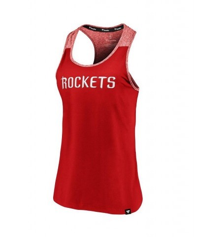 Women's Branded Red Heathered Red Houston Rockets Made to Move Static Performance Racerback Tank Top Red, Heathered Red $19.5...