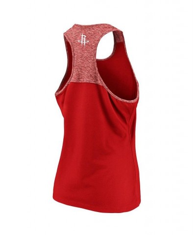 Women's Branded Red Heathered Red Houston Rockets Made to Move Static Performance Racerback Tank Top Red, Heathered Red $19.5...