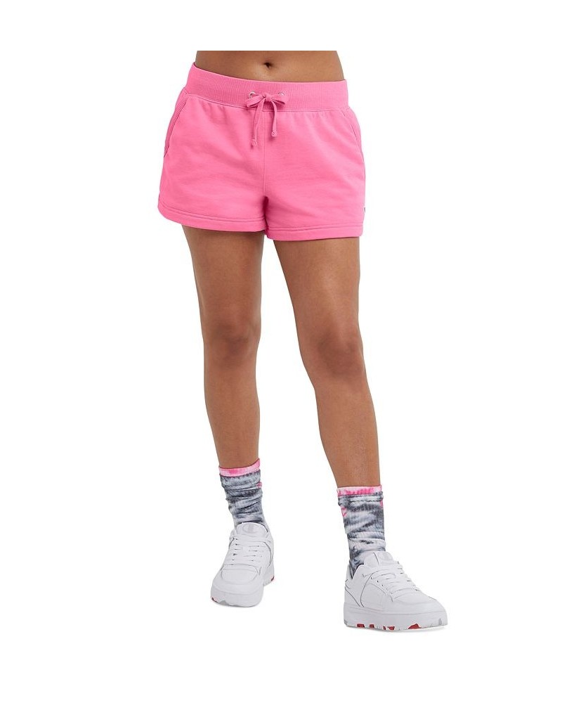 Women's Powerblend Pull-On Drawstring Shorts Pink $18.49 Shorts