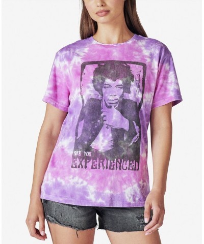 Jimi Hendrix Boyfriend T-Shirt MultiColor $15.17 Tops