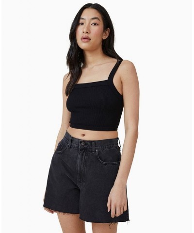 Women's A-Line Denim Shorts Bells Blue $27.99 Shorts