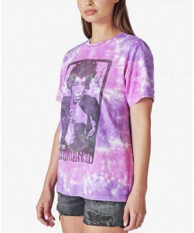 Jimi Hendrix Boyfriend T-Shirt MultiColor $15.17 Tops