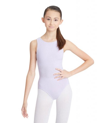 High-Neck Tank Leotard Purple $18.70 Tops