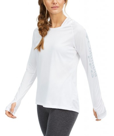 Women's PFG Hoodie Tidal Tee™ Active Top White $27.50 Sweatshirts