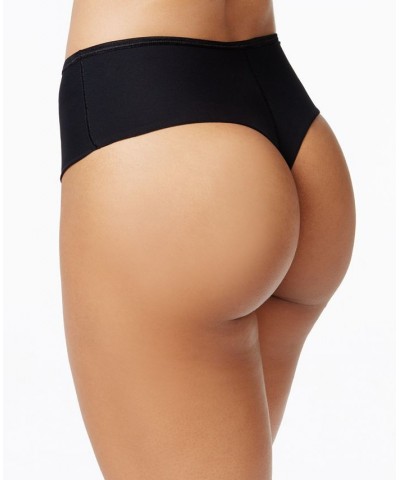 Women's Firm Control Shape-Enhancer Thong 012766 Black $22.95 Shapewear