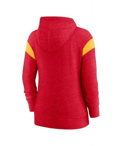 Women's Red Gold Kansas City Chiefs Monaco Full-Zip Hoodie Red $49.49 Sweatshirts