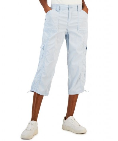 Women's Cargo Capri Pants Dream Cloud Blu $13.39 Pants