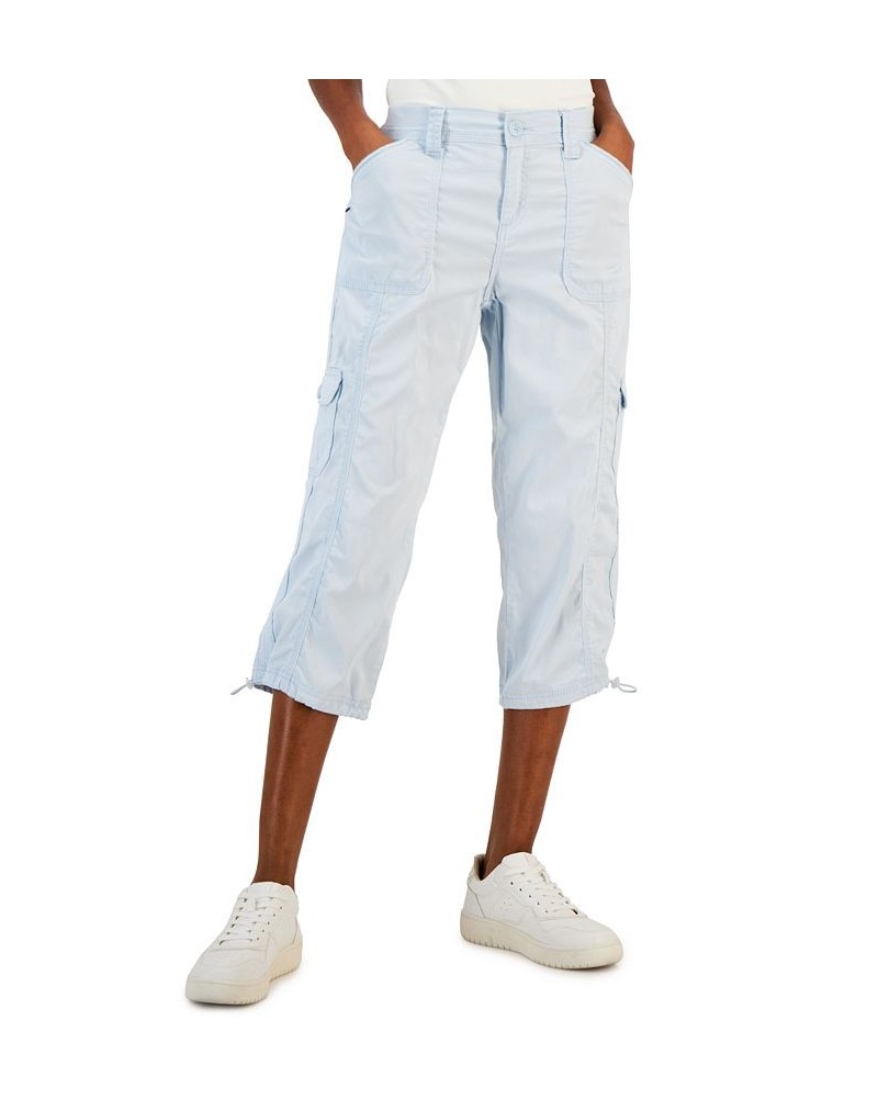 Women's Cargo Capri Pants Dream Cloud Blu $13.39 Pants