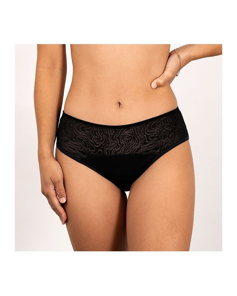 Leak proof Lace Hipster Black $23.00 Panty