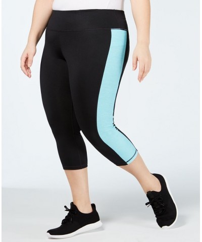 Plus Size Colorblocked Capri Leggings Crocus Petal $10.99 Pants