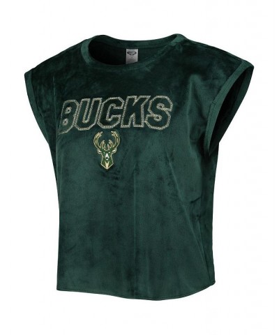 Women's Hunter Green Milwaukee Bucks Intermission T-shirt and Shorts Sleep Set Hunter Green $28.70 Pajama