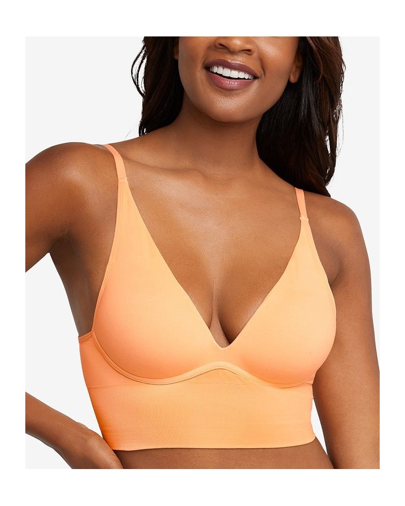 Pure Comfort Natural Lift Wireless Longline Bra DM2316 Orange $11.34 Bras