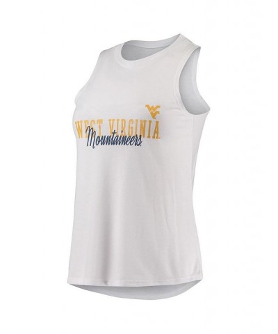 Women's White Black West Virginia Mountaineers Tank Top and Leggings Sleep Set White, Black $29.90 Pajama