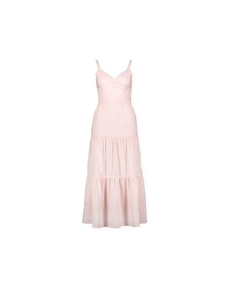 Womens' Tiered Wrap Dress Pink $32.18 Dresses