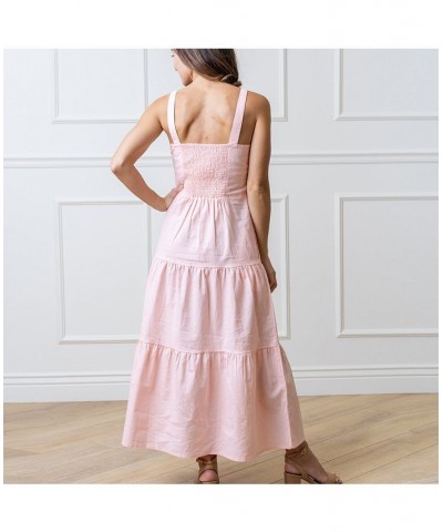 Womens' Tiered Wrap Dress Pink $32.18 Dresses