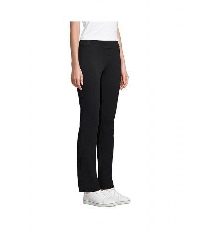 Women's Petite Starfish Mid Rise Slim Leg Elastic Waist Pull On Pants Black $28.68 Pants