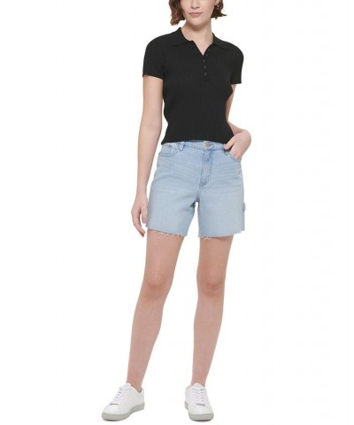 Women's High-Rise Cutoff Denim Shorts Skyway $34.19 Shorts